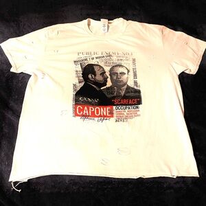 Distressed graphic T-shirt